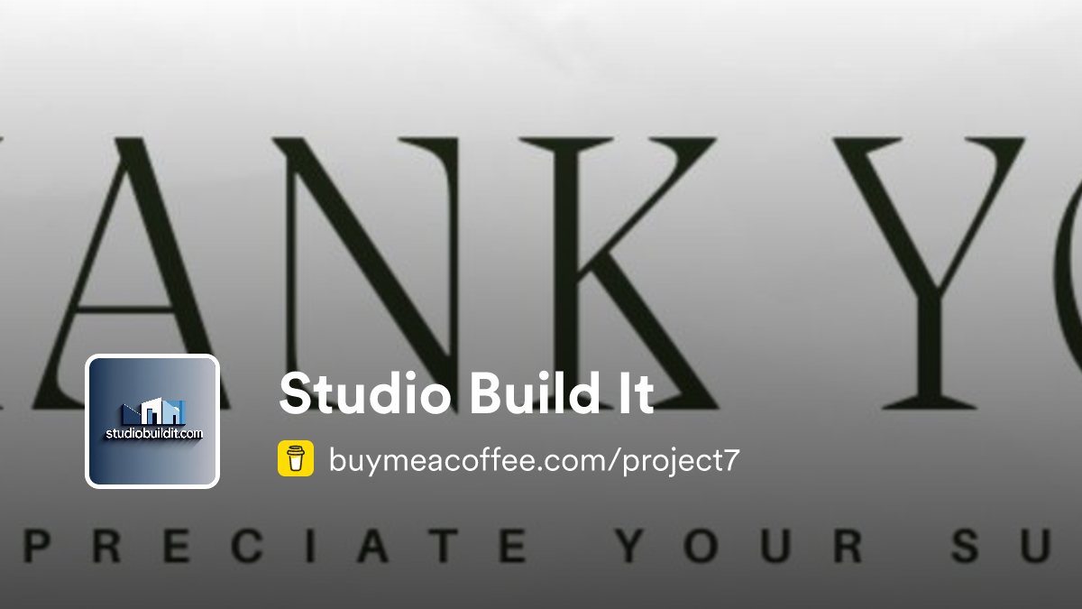 Studio Build It - Buymeacoffee