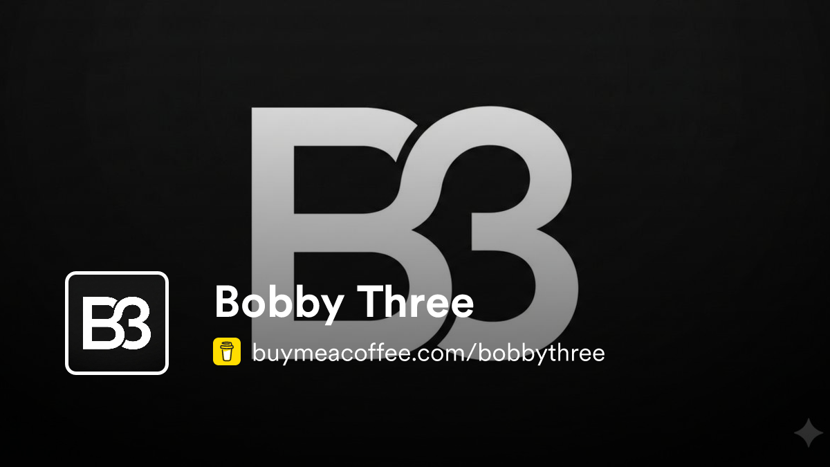 Bobby Three - Buymeacoffee