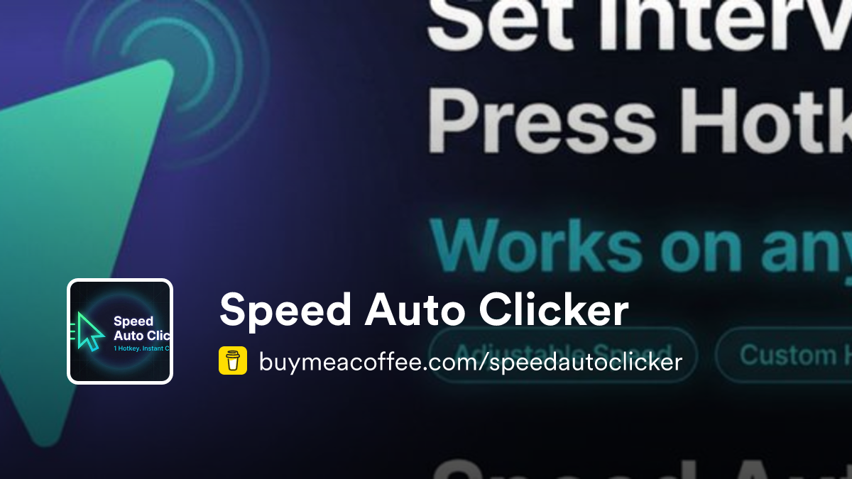 Speed Auto Clicker - Buymeacoffee