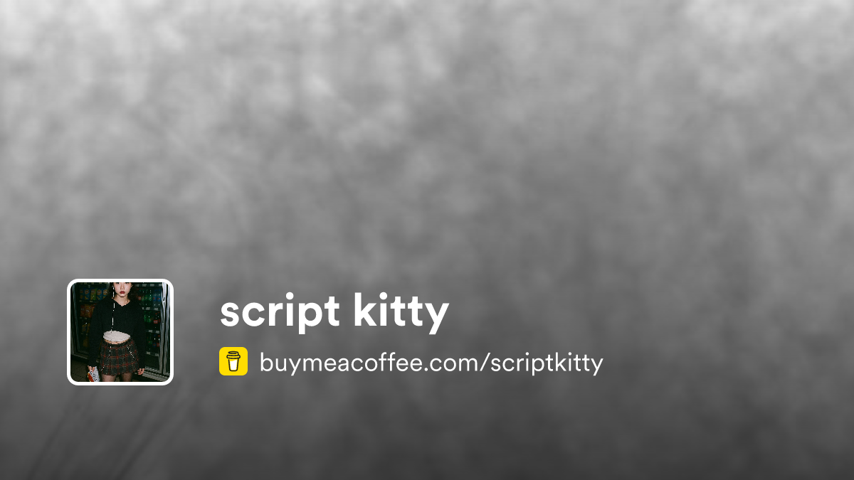 script kitty - Buymeacoffee