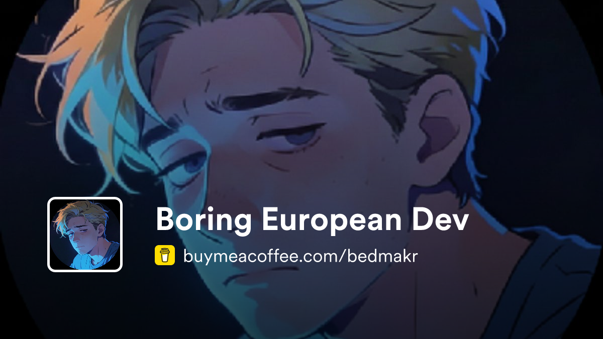 Boring European Dev - Buymeacoffee