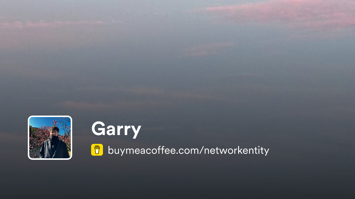 Garry - Buymeacoffee