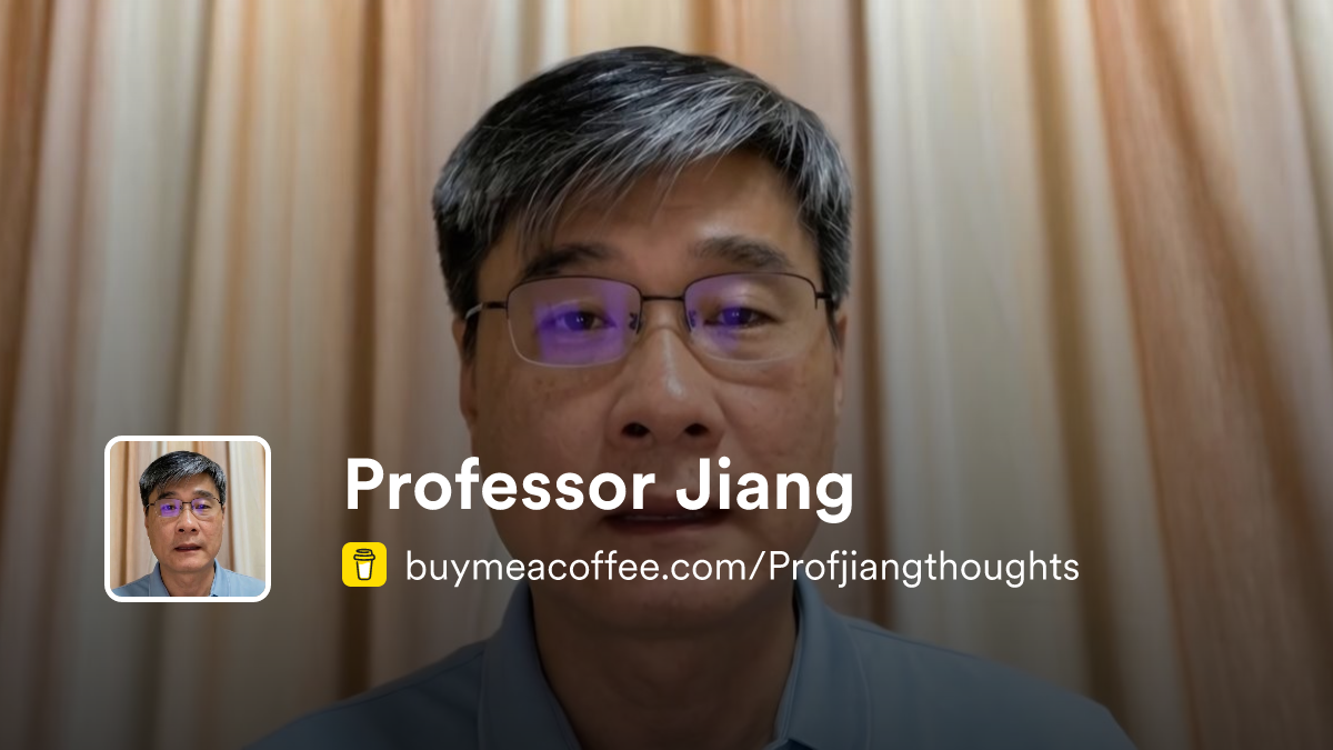 Professor Jiang - Buymeacoffee