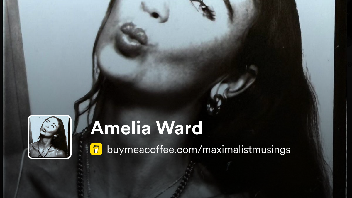 Amelia Ward - Buymeacoffee