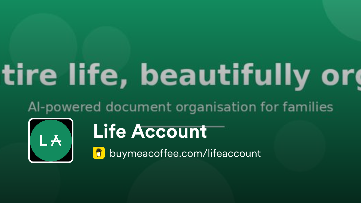 Leanapps Life Life Account is a free AI app that organises your family's documents ...