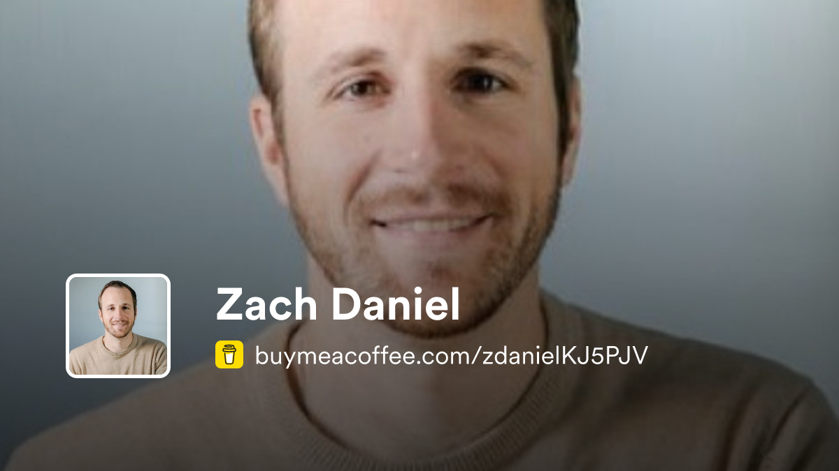 Zach Graph Zach Daniel - Buymeacoffee