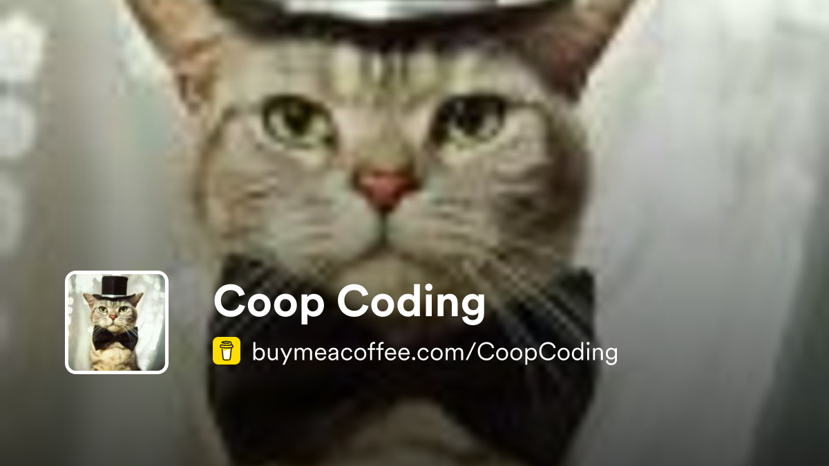 Coop Coding is Coding Projects - Buymeacoffee