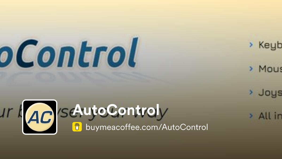 AutoControl is The shortcut manager for Google Chrome. - Buymeacoffee