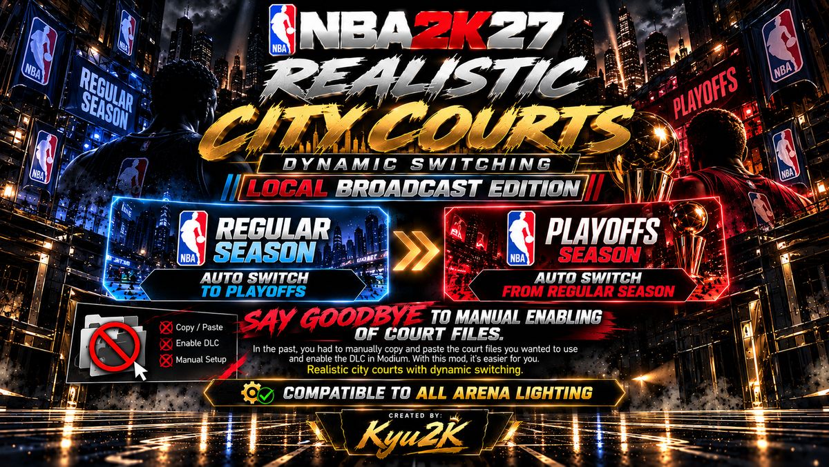 [NBA2K27] CITY COURTS | DYNAMIC PLAYOFF SWITCH — Kyu2K