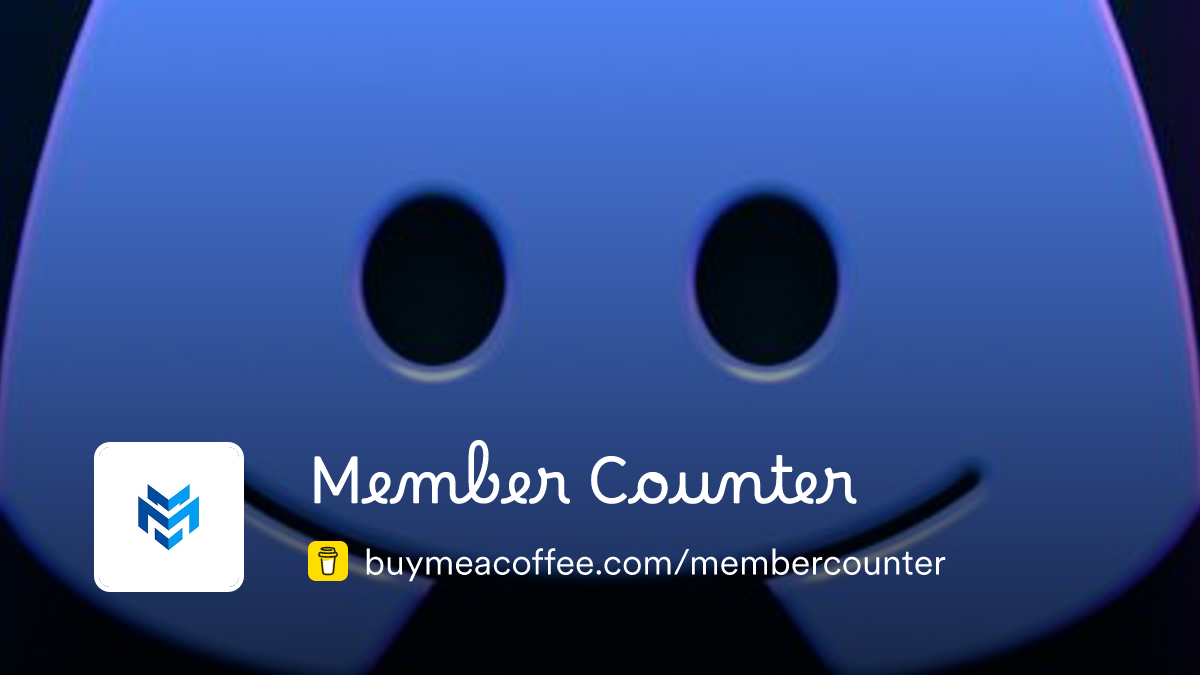 Member Counter is creating Discord Bots - Buymeacoffee