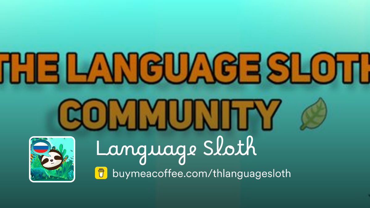 Sloth Programming Language Language Sloth is creating language learning community - Buymeacoffee
