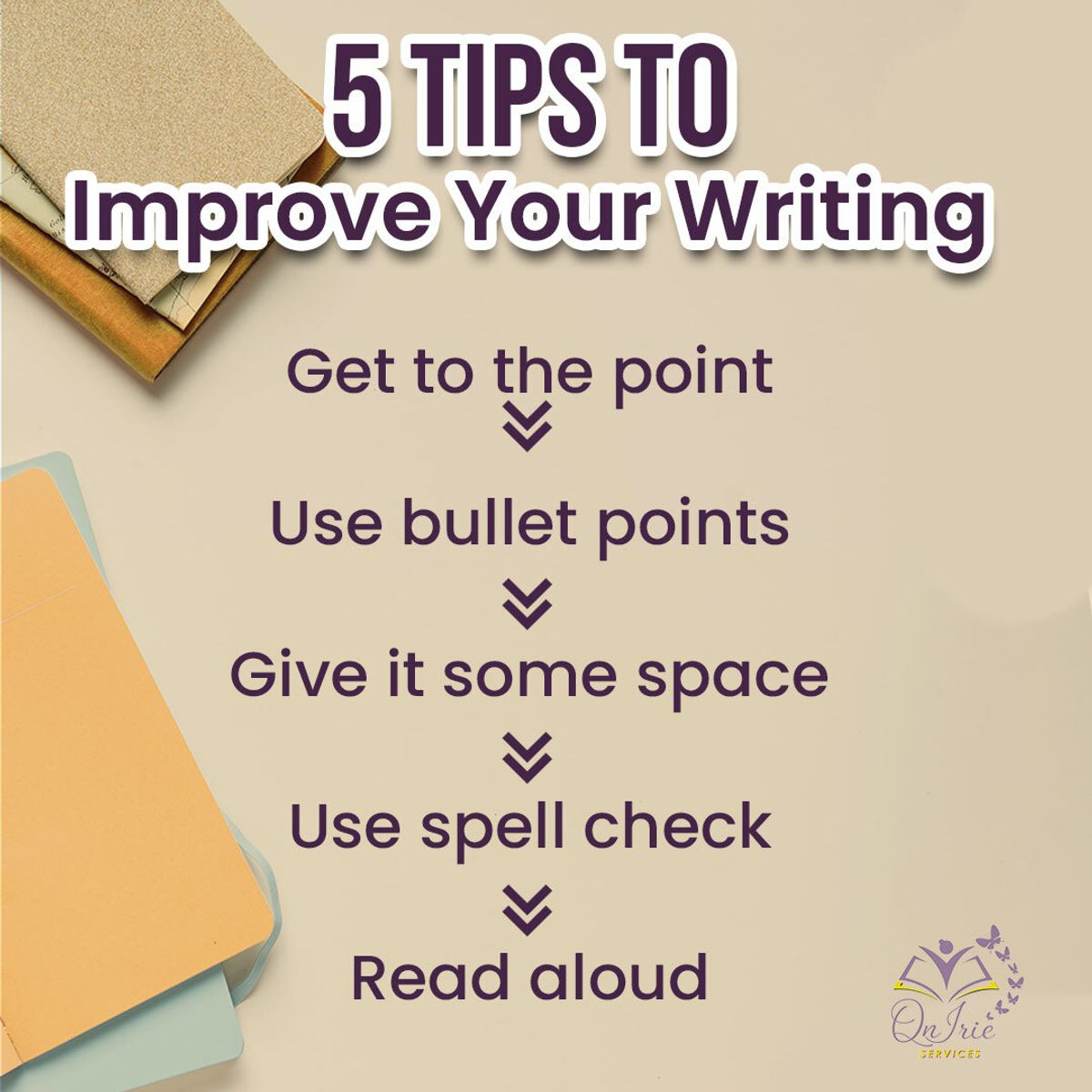 5 Writing Tips — QnIrie   Buymeacoffee