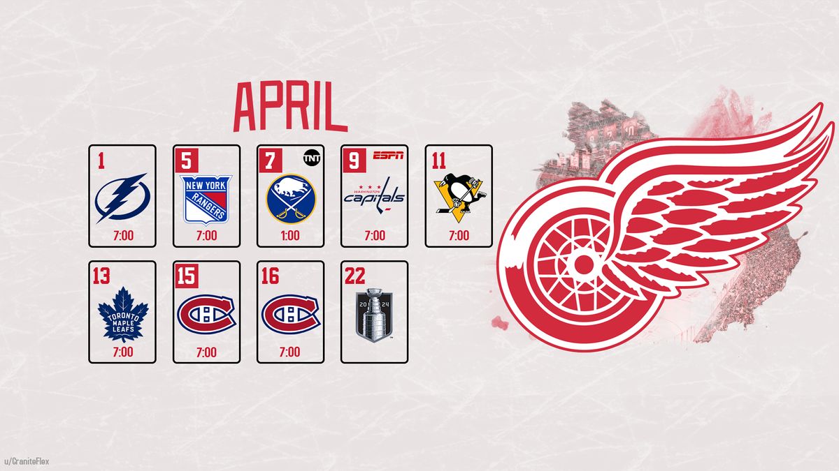 April Red Wings Schedule Wallpaper — graniteflex Buymeacoffee