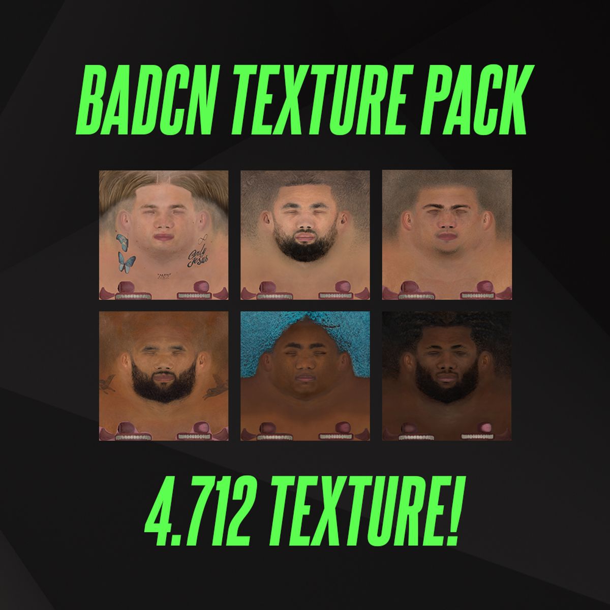 FREE - BADCN Texture Pack! — BadcnFaces - Buymeacoffee