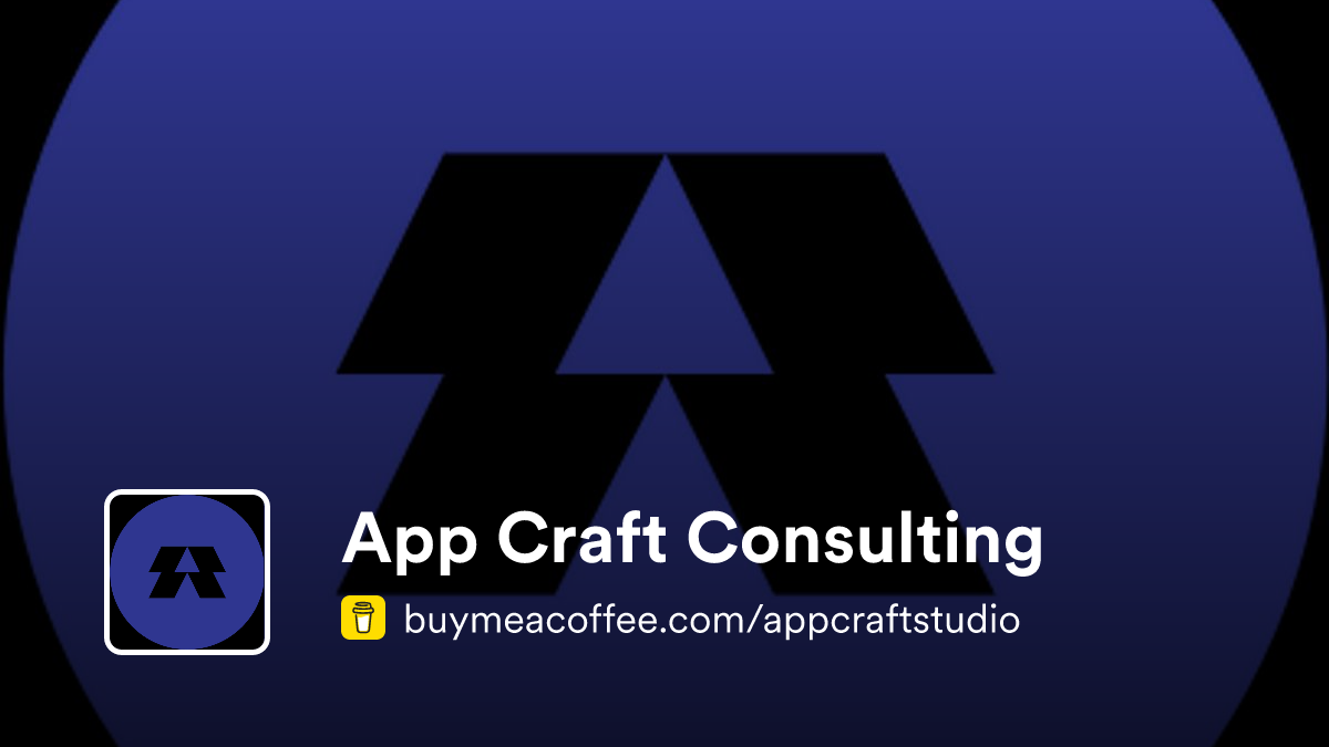 App Craft Consulting is iOS Apps & Swift Packages - Buymeacoffee