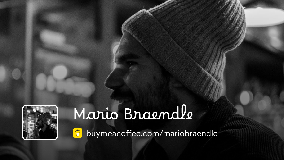 Mario Braendle is writing about things that boggle his mind. - Buymeacoffee