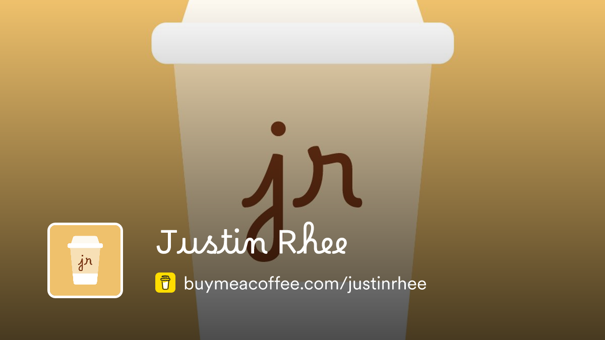 Justin Rhee - Buymeacoffee