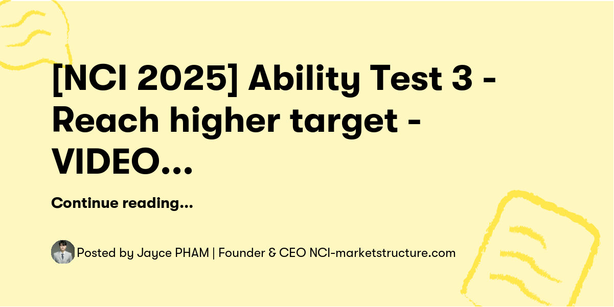 [NCI 2025] Ability Test 3 - Reach higher target - VIDEO REVIEW — Jayce ...