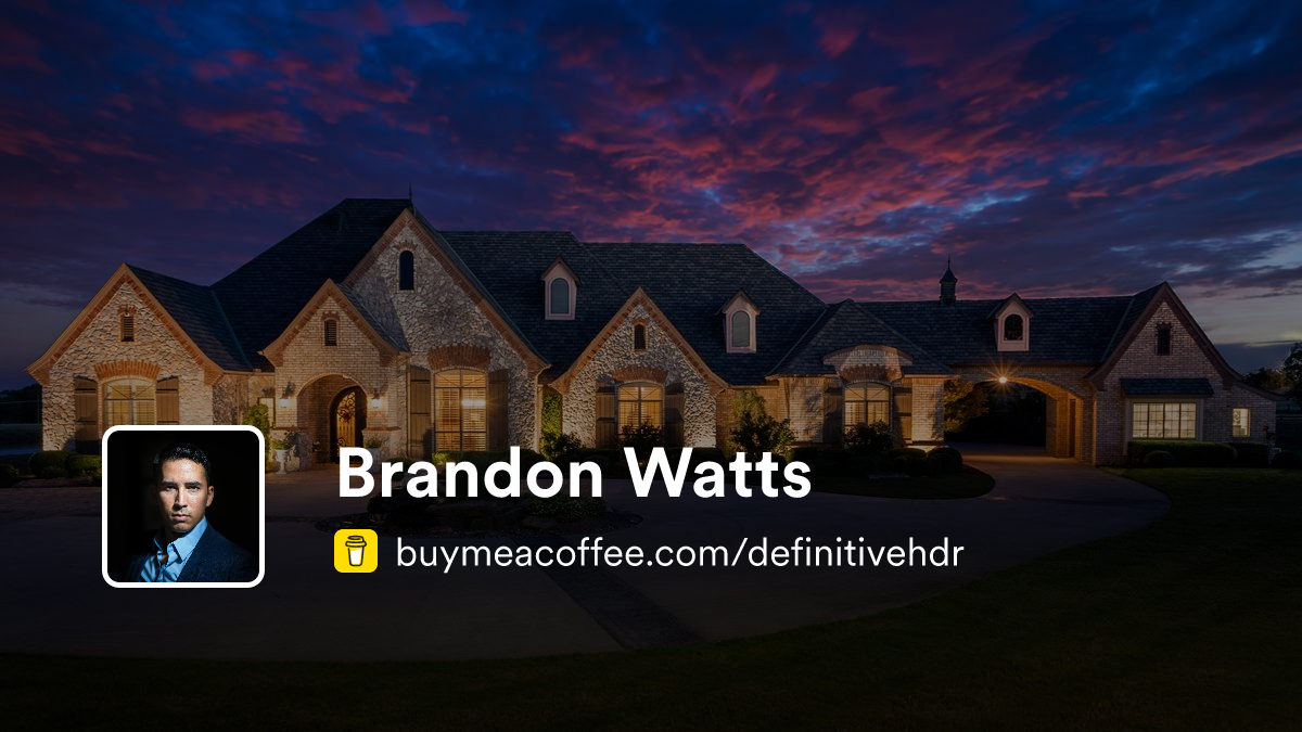 Brandon Watts is creating real estate photography tutorials on Youtube ...