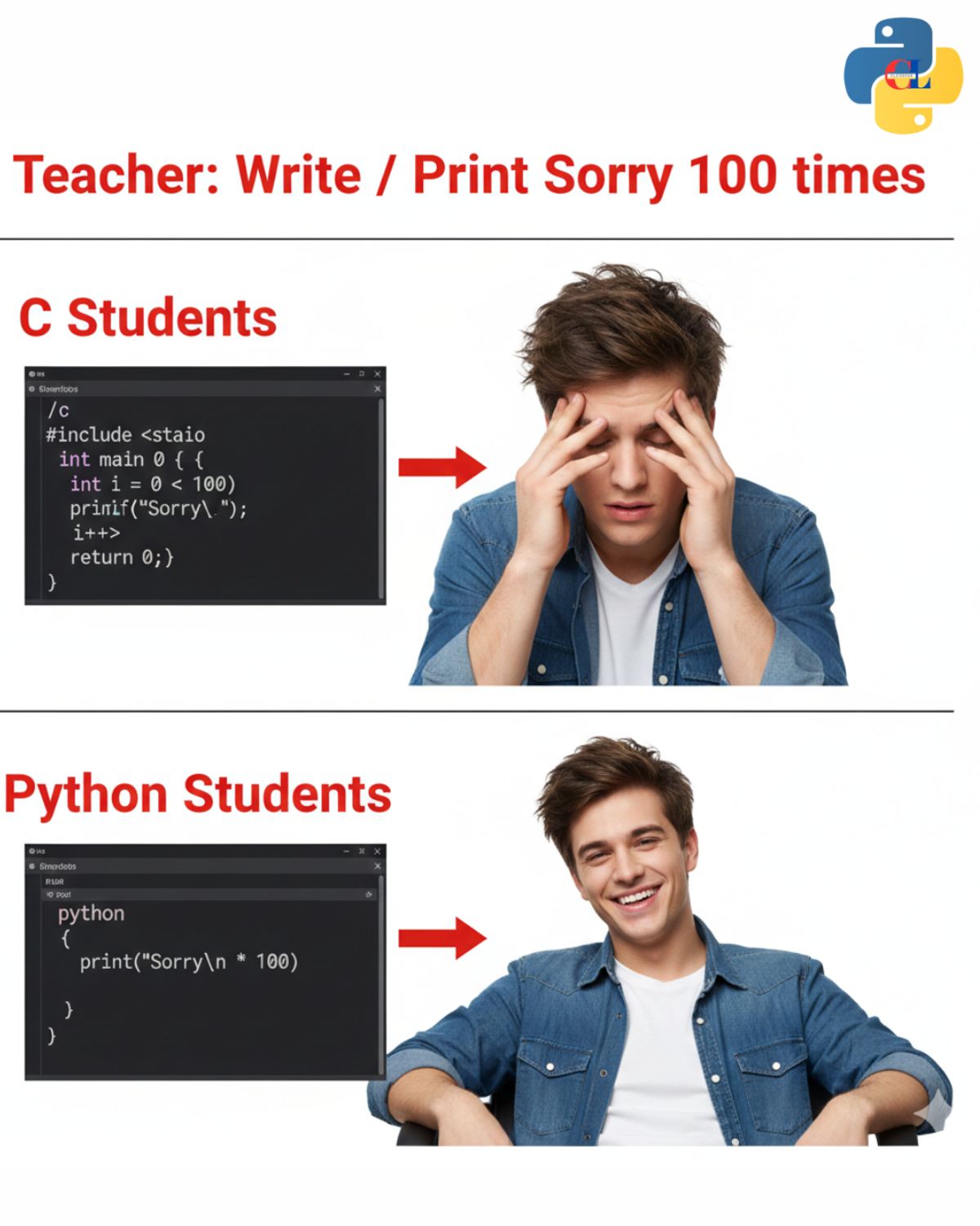 Python Students Living on Easy Mode — Python Coding (CLCODING ...