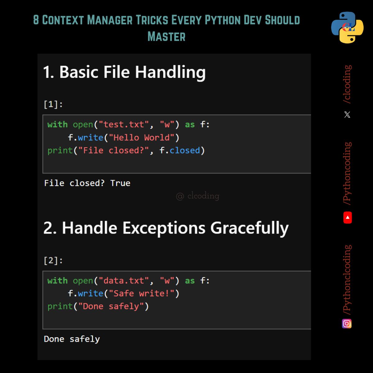 Context Manager Tricks Every Python Dev Should Master — Python Coding ...