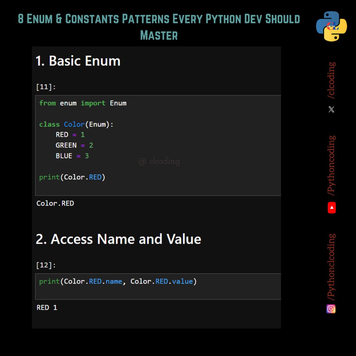 Enum & Constants Patterns Every Python Dev Should Master — Python ...