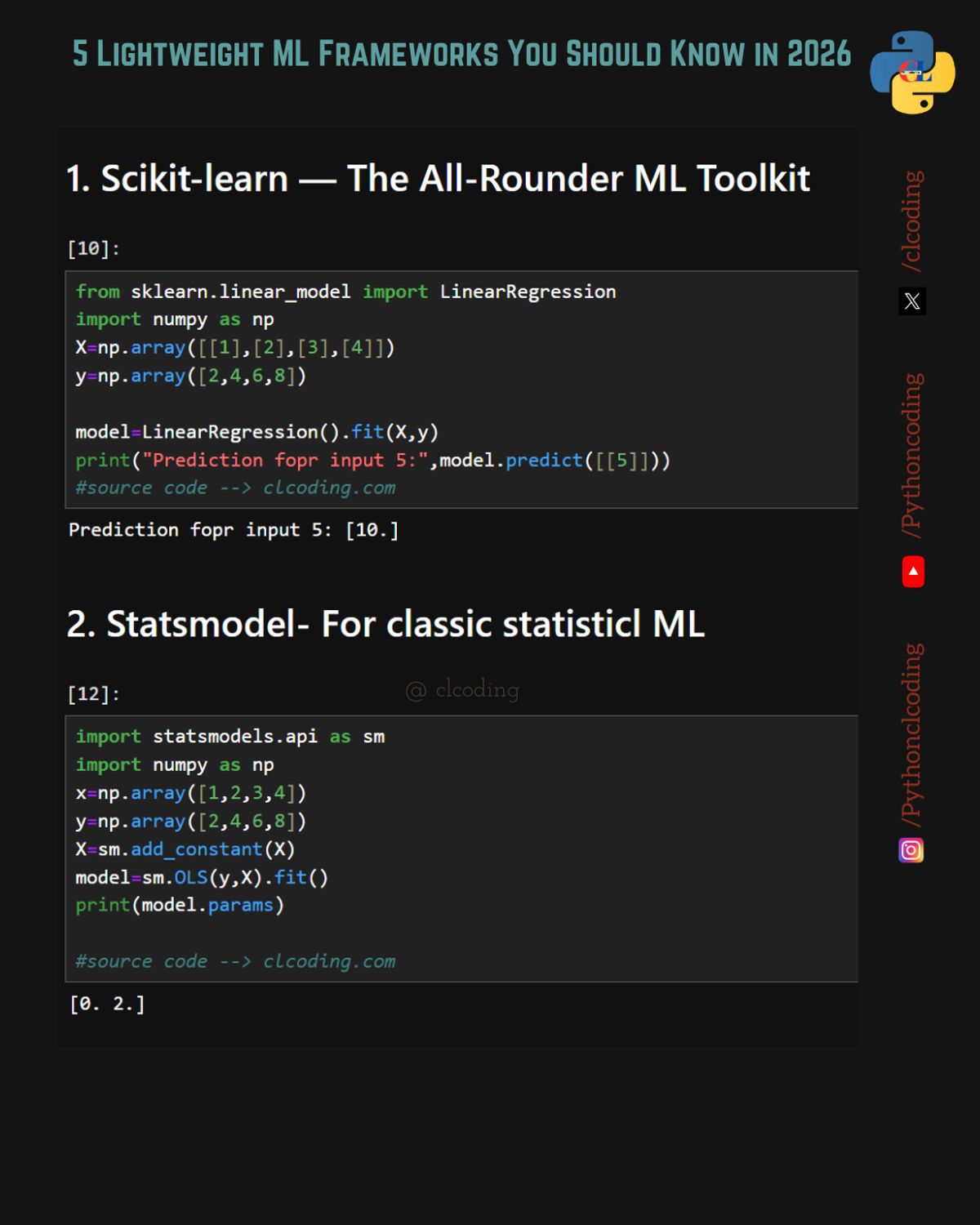 5 Lightweight ML Frameworks You Should Know in 2026 — Python Coding ...