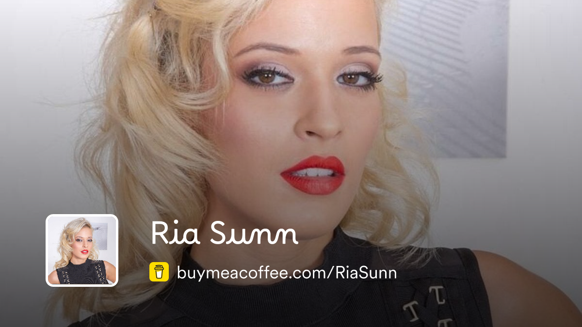 Ria Sunn - Buymeacoffee