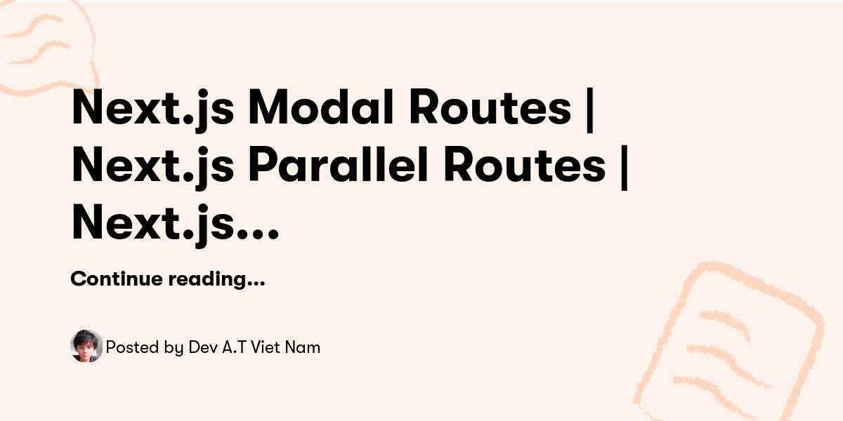 Next js modal routes next js parallel routes next js intercepting