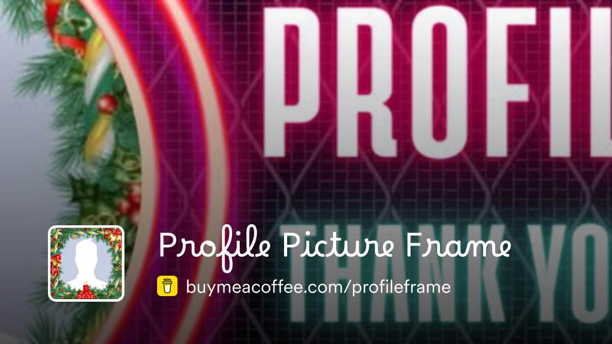 Profile Frame Image Website Profile Picture Frame - Buymeacoffee