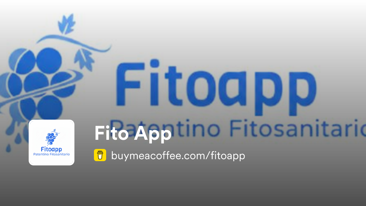 Fito App is www.patentinofitosanitario.altervista.org - Buymeacoffee