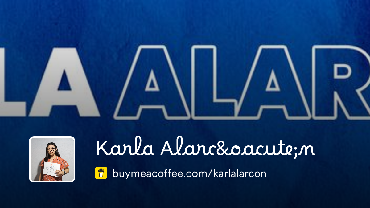 Karla Alarcón - Buymeacoffee