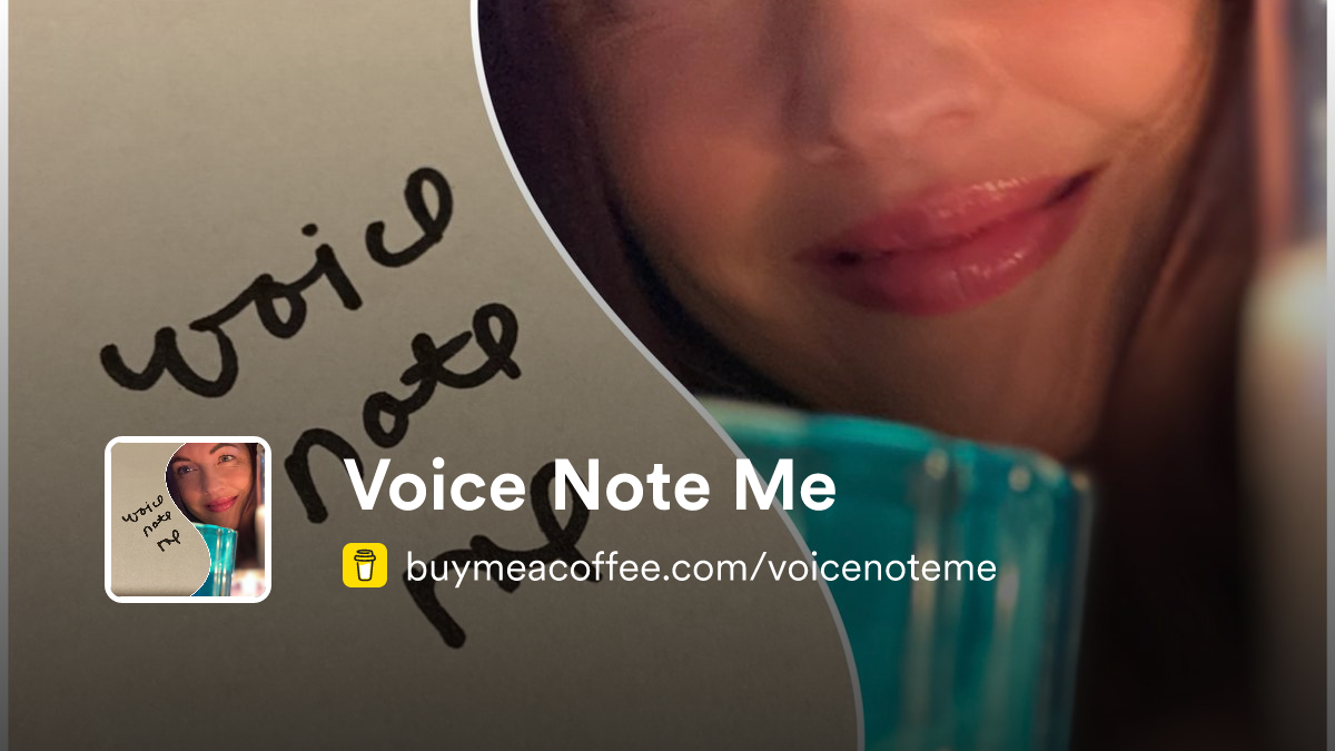 Voice Note Me - Buymeacoffee