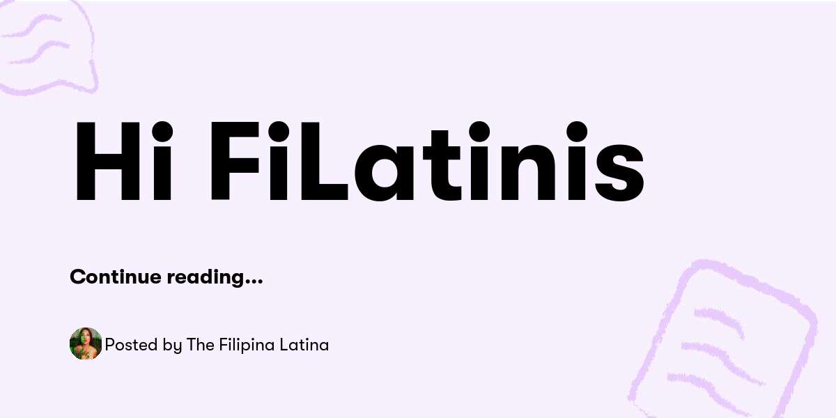 Hi FiLatinis 👋 — The Filipina Latina Buymeacoffee