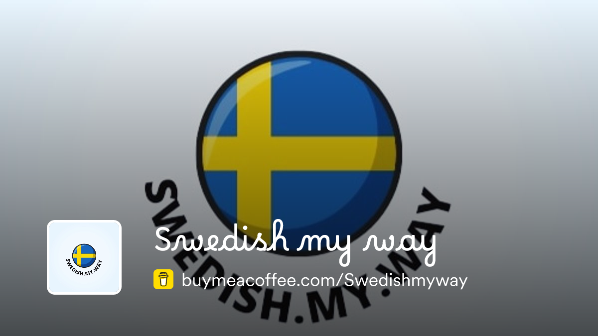 Swedish my way is creating educational posts about the Swedish language