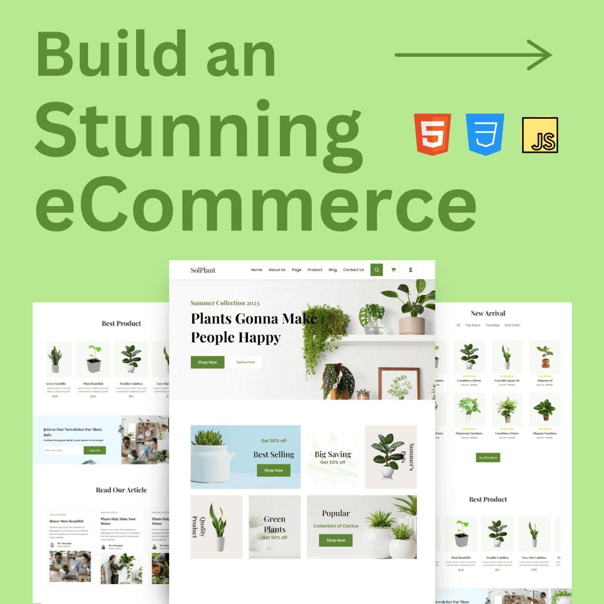 Modern eCommerce Website Template – Responsive HTML, CSS & JS ...