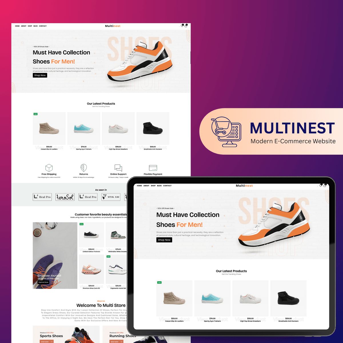 React JS E-Commerce Website Template with Tailwind CSS (Fully ...