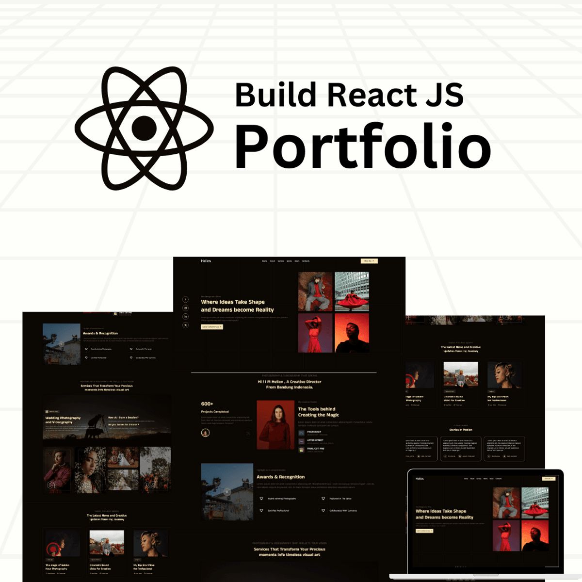 React JS Portfolio Template | Modern Developer Portfolio Website ...