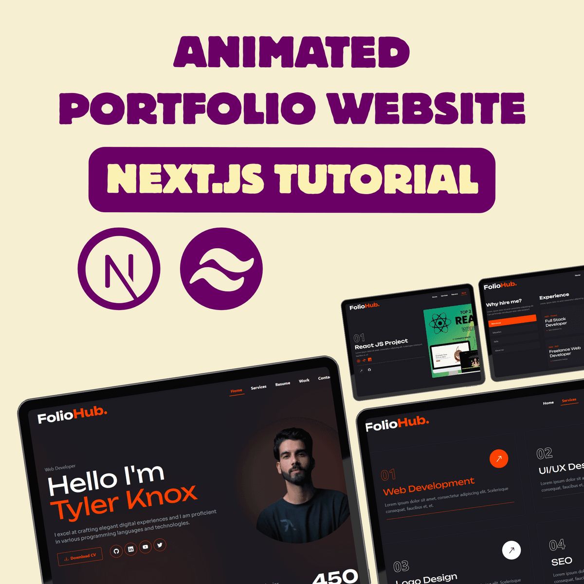 Modern Personal Portfolio Template Using Next.js and Tailwind CSS ...