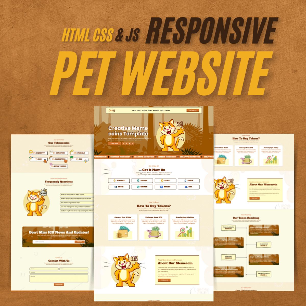 How to Build a Pet Website | HTML, CSS & JavaScript Tutorial ...