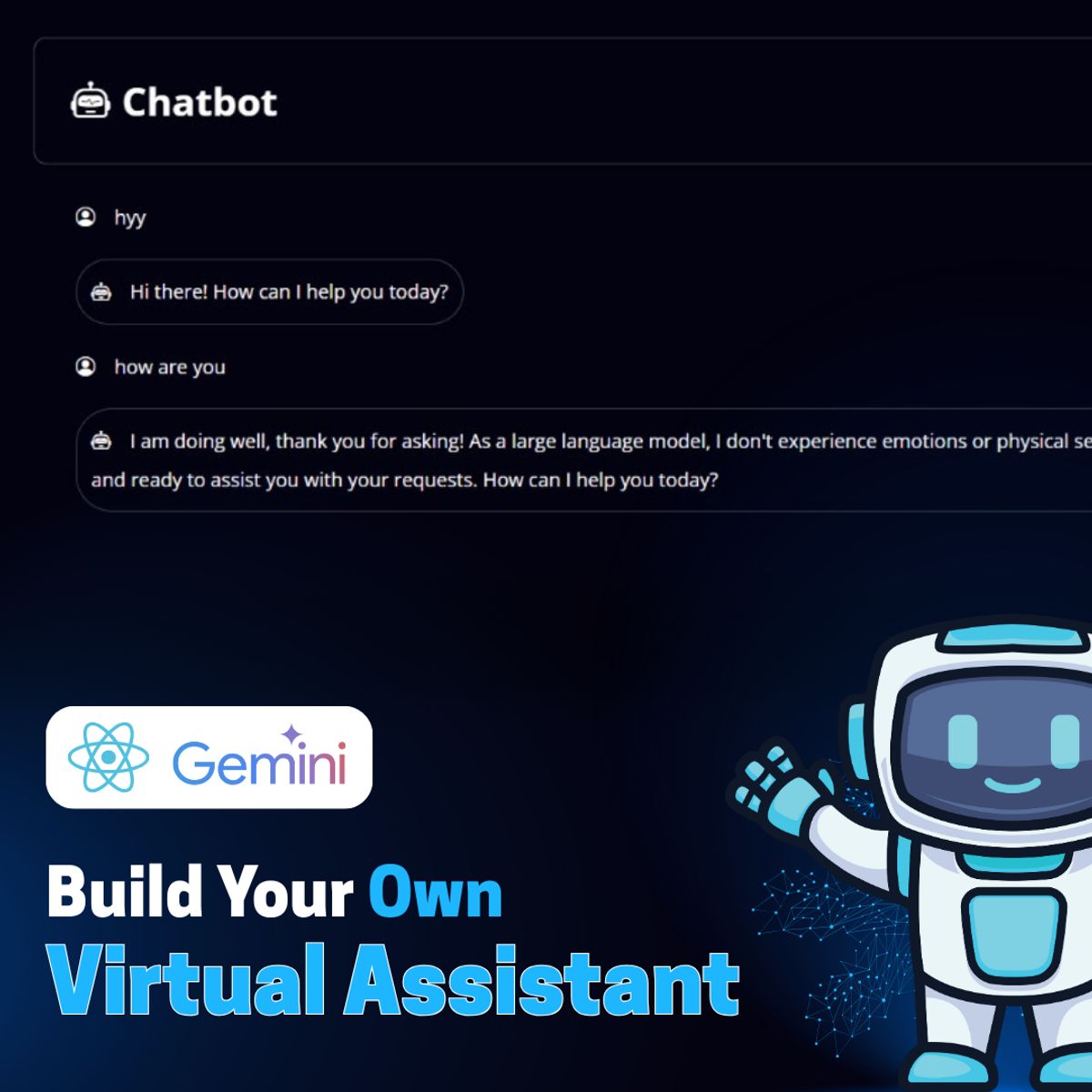 Chatbot Using React JS & Gemini AI API | Google Gemini Chat App ...