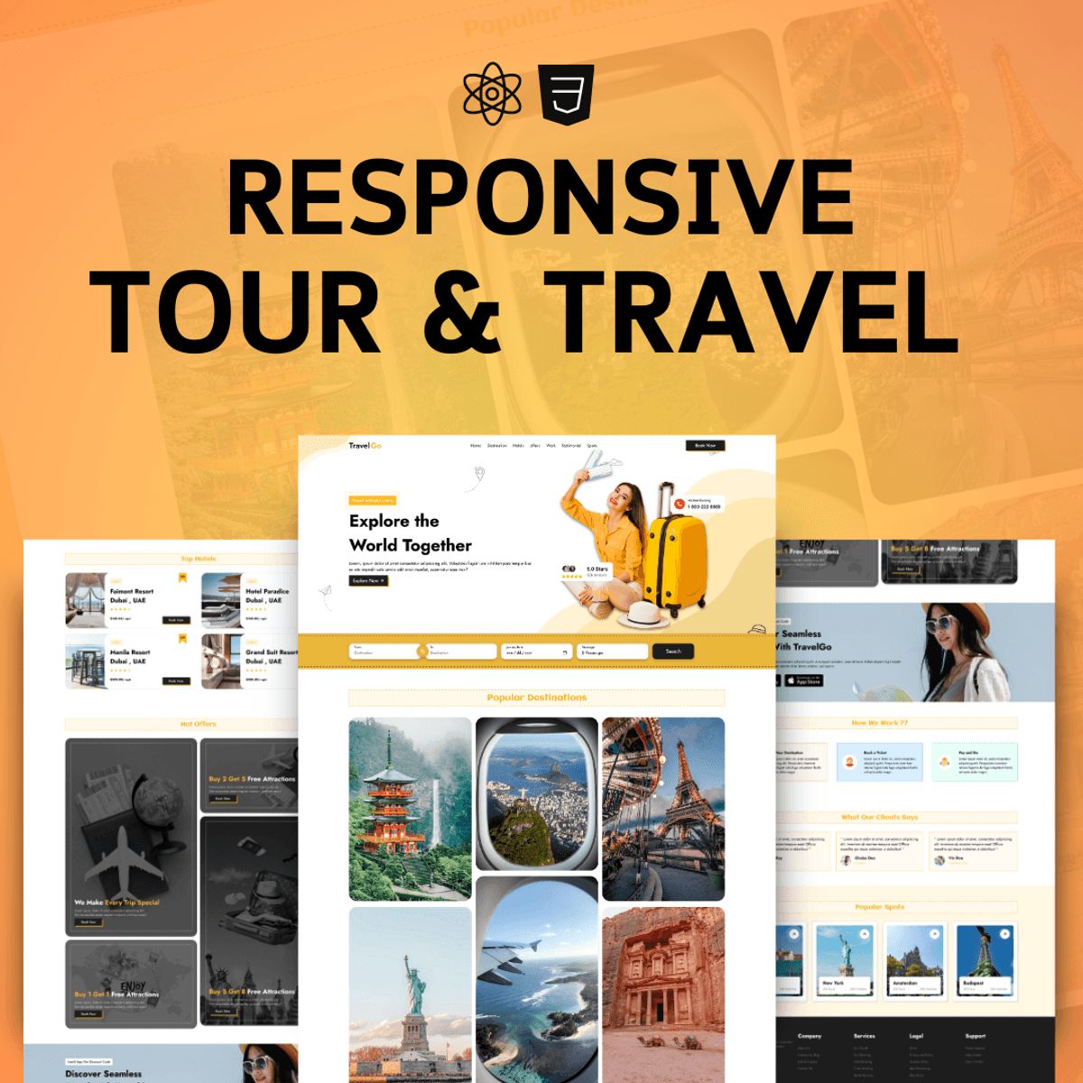 React JS Travel App Project – Complete Source Code & Resources ...