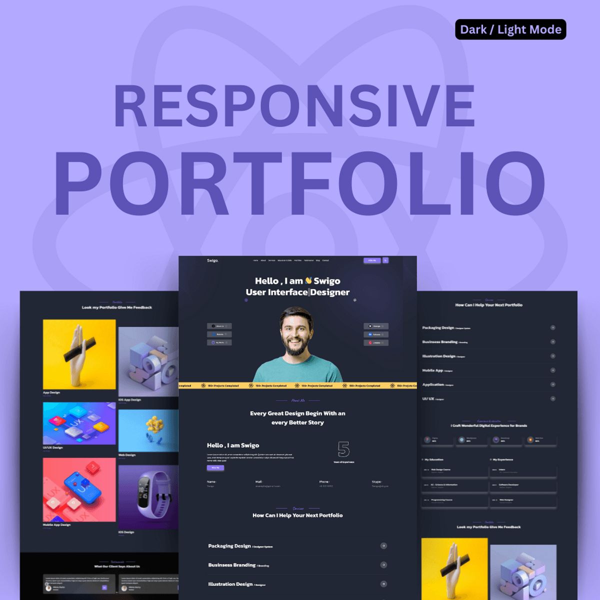 Professional React JS Portfolio Website Template for Developers ...
