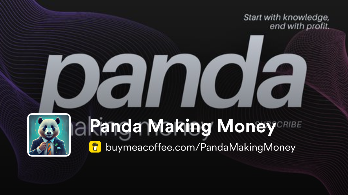 Panda Making Money is Blog & YouTube Videos - Buymeacoffee