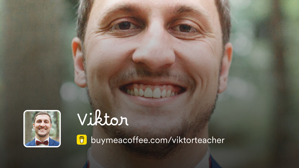 Viktor is knowledge and happiness - Buymeacoffee