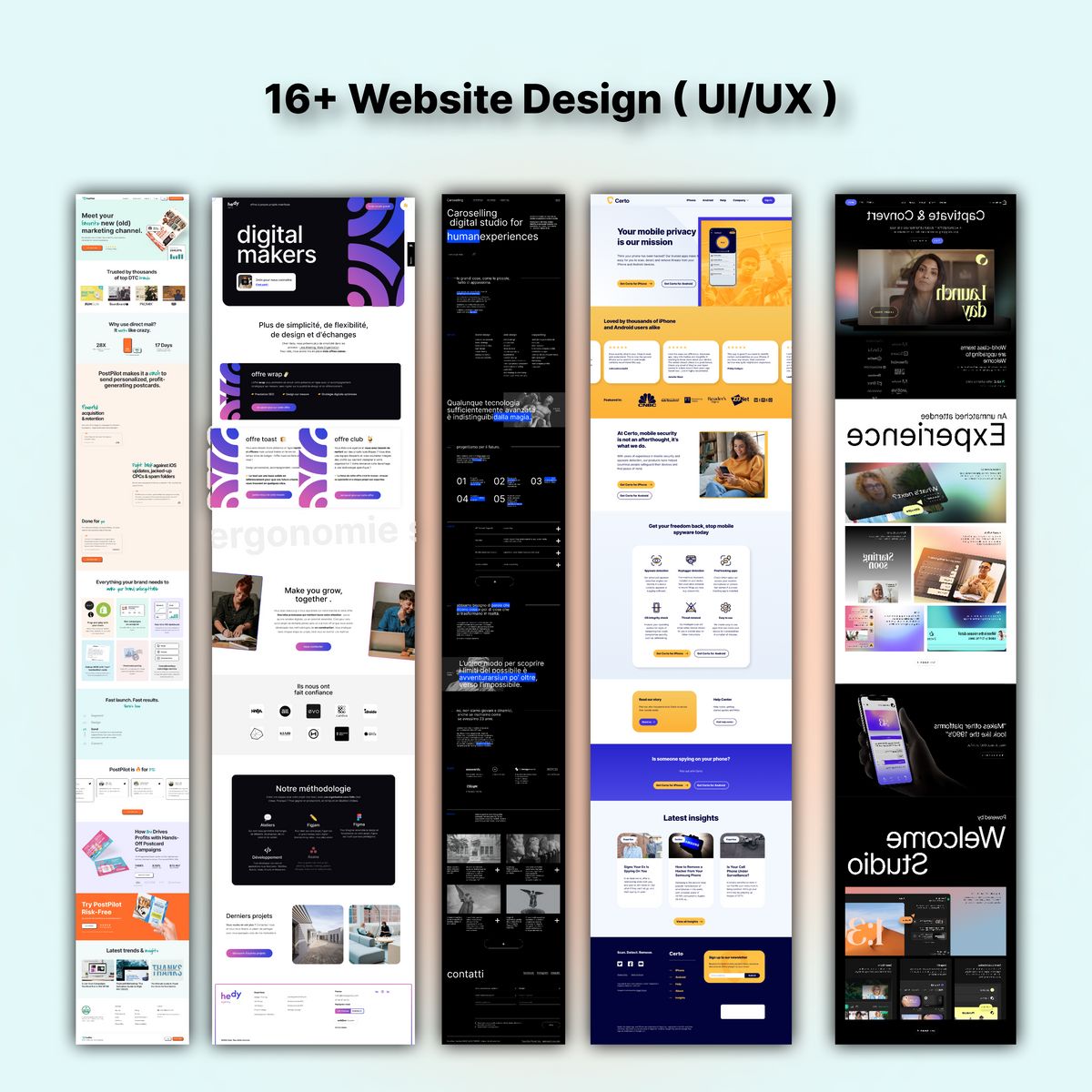 16+ Website UI/UX Design In Figma — DM 007 - Buymeacoffee