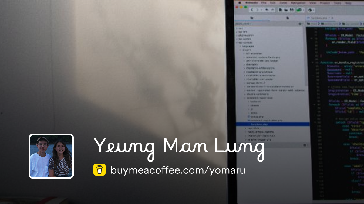 Yeung Man Lung is Creating awesome software - Buymeacoffee