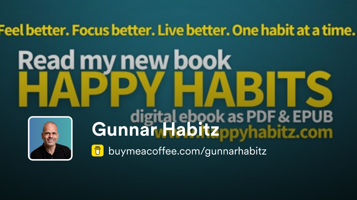 Gunnar Habitz is Habit Coach, Book Marketer, LinkedIn Specialist and ...