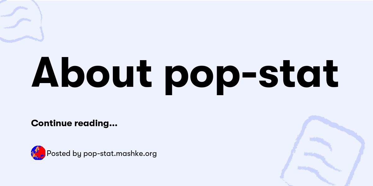 Popstats Log About pop-stat — pop-stat.mashke.org - Buymeacoffee