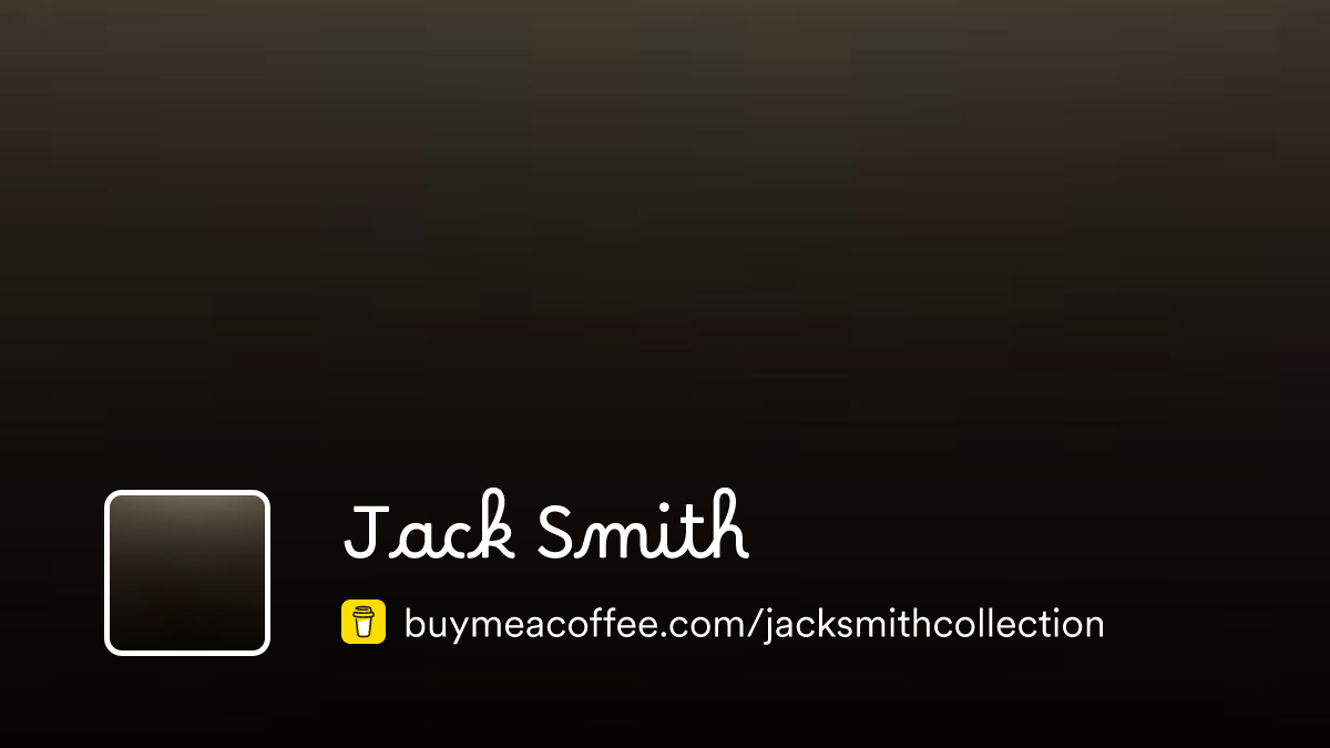 Jack Smith - Buymeacoffee